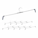 Relaxdays Hosenspannb&uuml;gel 10er Set Eisen Rutschfest 11 cm x 50 cm x 1,2 cm