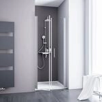 Schulte ExpressPlus Pendelt&uuml;r in Nische AlexaStyle2.0 Alunatur 90x192cm