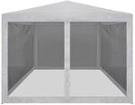 vidaXL Partyzelt mit 4 Mesh-Seitenw&auml;nden 4 x 3 m