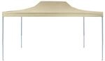 vidaXL Profi-Partyzelt Faltbar 3x4 m Stahl Creme