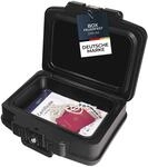 HMF 250452 Feuerfeste Wasserdichte Dokumentenbox DIN A4 44 x 16 x 33 cm Schwarz