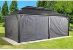 Sojag Vorhang-Set f&uuml;r Aluminium Pavillon Messina 12 x 20