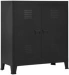 vidaXL Lagerschrank Industrial Schwarz 90x40x100 cm Stahl 145356
