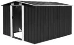 vidaXL Ger&auml;tehaus 257x298x178 cm Metall Anthrazit 594937