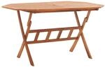 vidaXL Gartentisch Klappbar 135x85x75 cm Massivholz Akazie 46657