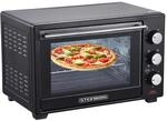 Steinborg SB-3002 Minibackofen mit Umluft 25 Liter 1600 Watt Schwarz