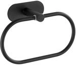Wenko Turbo-Loc Edelstahl Handtuchring Orea Black 20.5 x 12.5 x 7.5 cm