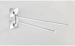 Wenko Turbo-Loc Edelstahl Handtuchhalte Quadro 6.5 x 14.5 x 40 cm