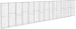 vidaXL Gabionenwand mit Abdeckung Verzinkter Stahl 900x50x200 cm 144916