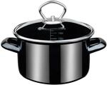 GSW Bratentopf Profi Black Star mit Glasdeckel 16Cm
