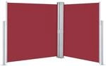 vidaXL Ausziehbare Seitenmarkise 170 x 600 cm Rot 48471