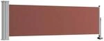 vidaXL Ausziehbare Seitenmarkise 80&times;300 cm Braun 48361