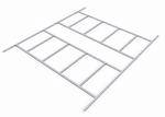 Pergart Bodenfundament Frankfurt II 1112 Alu 309 cm x 352 cm x 2,6 cm