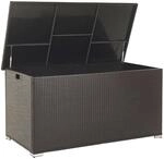 Beliani Truhe MODENA Dunkelbraun 75x155x80