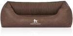 Knuffelwuff Hundebett Columbia Orthop&auml;disch Kunstleder M-L 85 x 63cm Braun