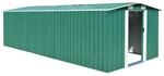 vidaXL Ger&auml;tehaus 257x580x181 cm Metall Gr&uuml;n 594947
