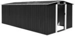 vidaXL Ger&auml;tehaus 257x489x181 cm Metall Anthrazit 594945