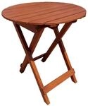 Garden Pleasure Klapptisch Hanford Rund Natur &Oslash; 45 cm