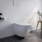 Bernstein Dusch-WC Basic 1104 Wei&szlig; Komplettset mit Ges&auml;&szlig;- und Ladydusche