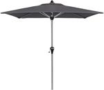 Doppler Balkonschirm Active 210 cm x 140 cm Anthrazit mit Kurbelmechanik