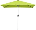 Schneider Marktschirm 210 cm x 130 cm Apfelgr&uuml;n mit Kurbelmechanik