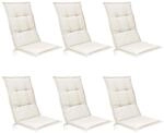 Beautissu Base HL Hochlehner 120x50x6cm Natur 6tlg