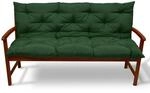 Beautissu Flair BR Bankauflage 120x50cm Dunkelgr&uuml;n