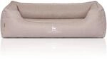 Knuffelwuff Hundebett Luisa Orthop&auml;disch Velours XXL 120 x 85cm Beige