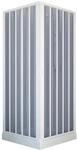 Forte Duschkabine Bari 80X80 cm Eckdusche mit Eckeinstieg f&uuml;r Badezimmer