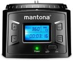 Mantona Elektrischer 360&deg; Panoramakopf Schwenkkopf Stativkopf Panorama Kamera