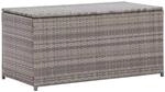 vidaXL Gartenbox Poly Rattan 100x50x50 cm Grau