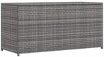 vidaXL Garten-Auflagenbox Grau 120x50x60 cm Poly Rattan 46460