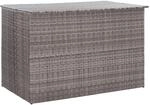 vidaXL Gartenbox Grau 150x100x100 cm Poly Rattan