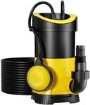 Wiltec Schmutzwasserpumpe 400W Tauchpumpe F&auml;kalienpumpe Baupumpe Abwasserpumpe
