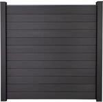 GroJa Solid Stecksystem 180 cm x 180 cm x 1,9 cm Anthrazitgrau