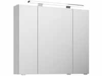 Pelipal Spiegelschrank Serie 4010 Weiß Glänzend 80 cm mit Softclose Türen