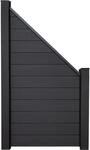 GroJaSolid Stecksystem Kartonverpackt Anthrazitgrau 90 x 180/90 cm