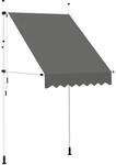 vidaXL Einziehbare Markise Handbetrieben 150 cm Anthrazit 143687