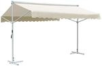 vidaXL Freistehende Markise Cremefarben 4 x 3 m 143745