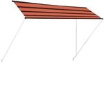 vidaXL Einziehbare Markise 400x150 cm Orange und Braun 145899