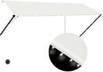 vidaXL Einziehbare Markise mit LED 300x150 cm Creme 145925