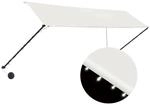 vidaXL Einziehbare Markise mit LED 350x150 cm Creme 145926