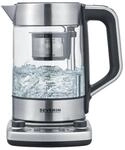 Severin Wasserkocher WK 3422 Glas Edelstahl-Schwarz 1,7,