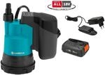 Gardena Akku-Klarwasser-Tauchpumpe 2000/2 18V P4A Ready-To-Use-Set