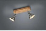 Trio Spot Scheinwerfer-Flutlicht Delhi Nickel antik 2-flammig E14