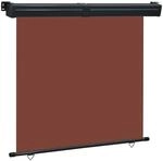 vidaXL Balkon-Seitenmarkise 165x250 cm Braun 48435