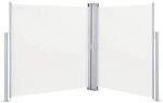 vidaXL Ausziehbare Seitenmarkise Creme 140 x 600 cm 48455