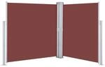 vidaXL Ausziehbare Seitenmarkise Braun 140 x 600 cm 48457
