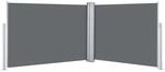 vidaXL Ausziehbare Seitenmarkise Anthrazit 100 x 1000 cm 48474
