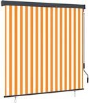 vidaXL Au&szlig;enrollo 160x250 cm Wei&szlig; und Orange 145975